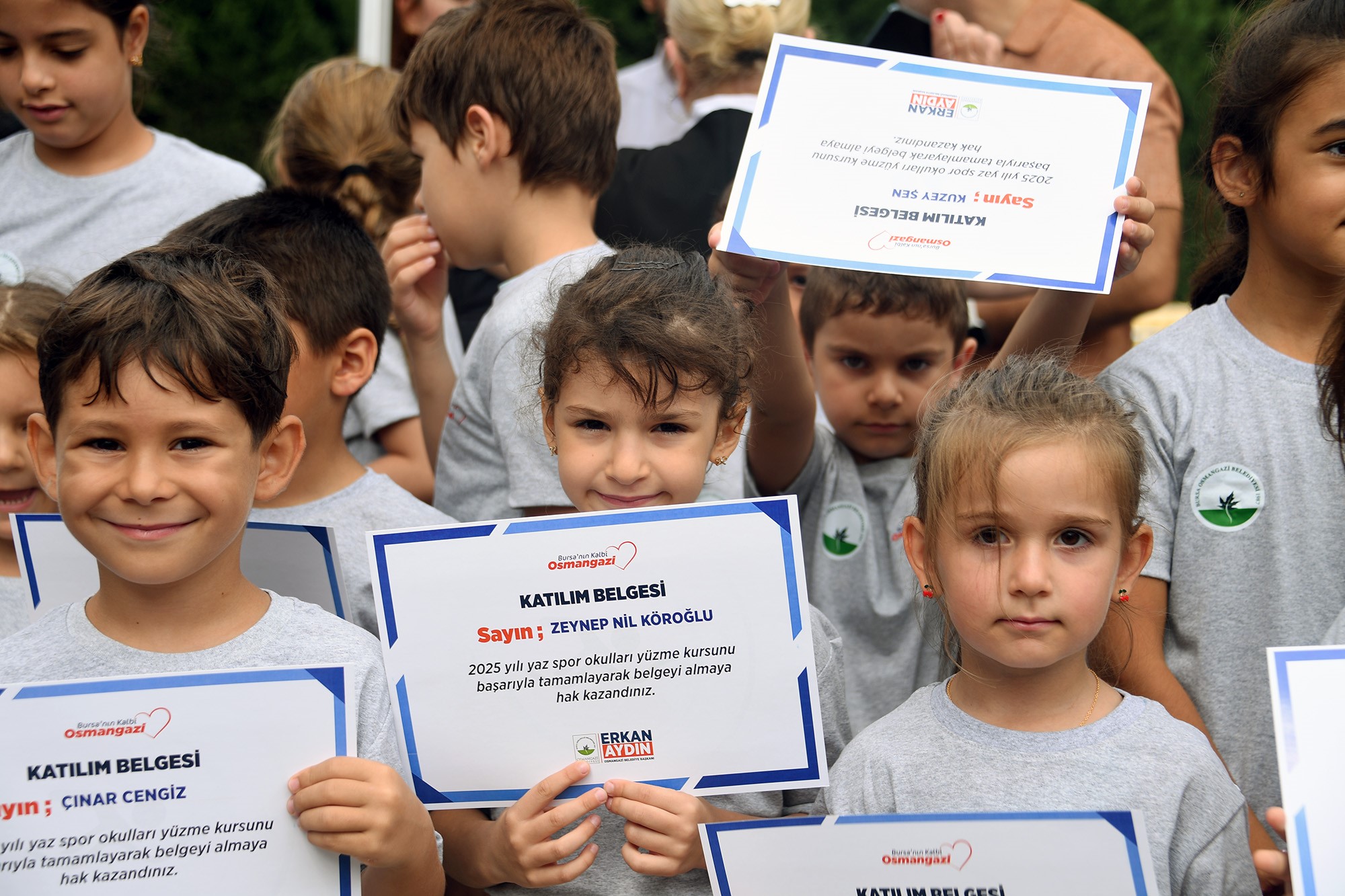 Bursa'da Minikler Yaz Tatilinde Yüzmeyi Öğrendi (2)