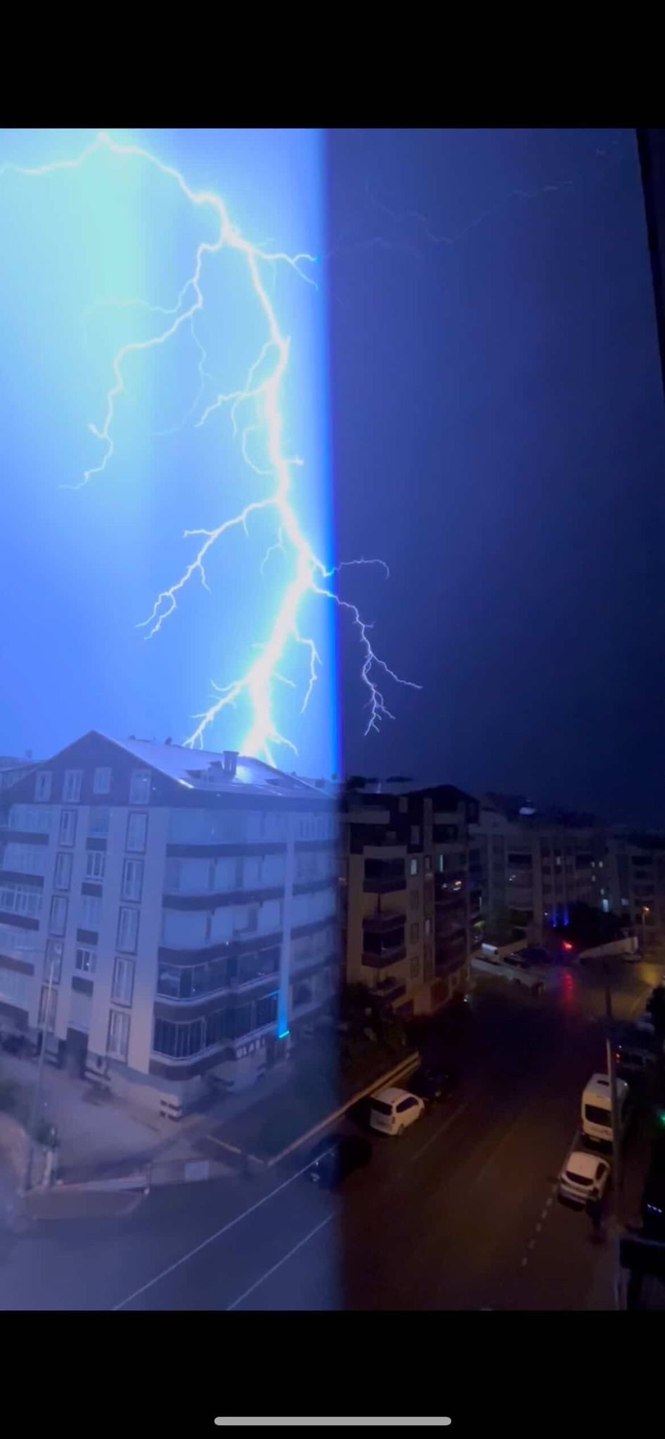 Bursa’da Şimşekler Geceyi Aydınlattı (2)