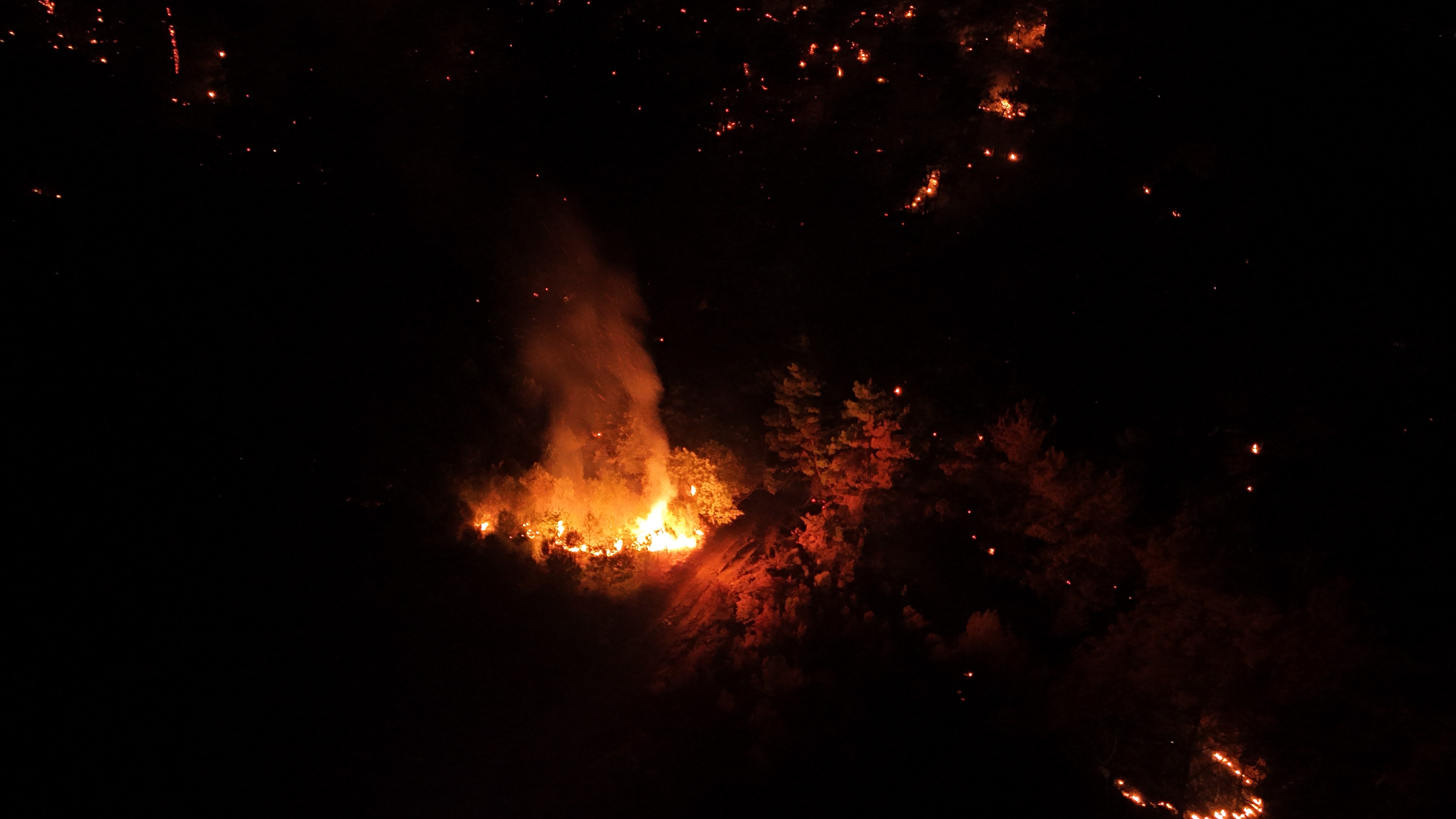 Çanakkale Bayramiç’te Orman Yangını Kontrol Altına Alındı (1)
