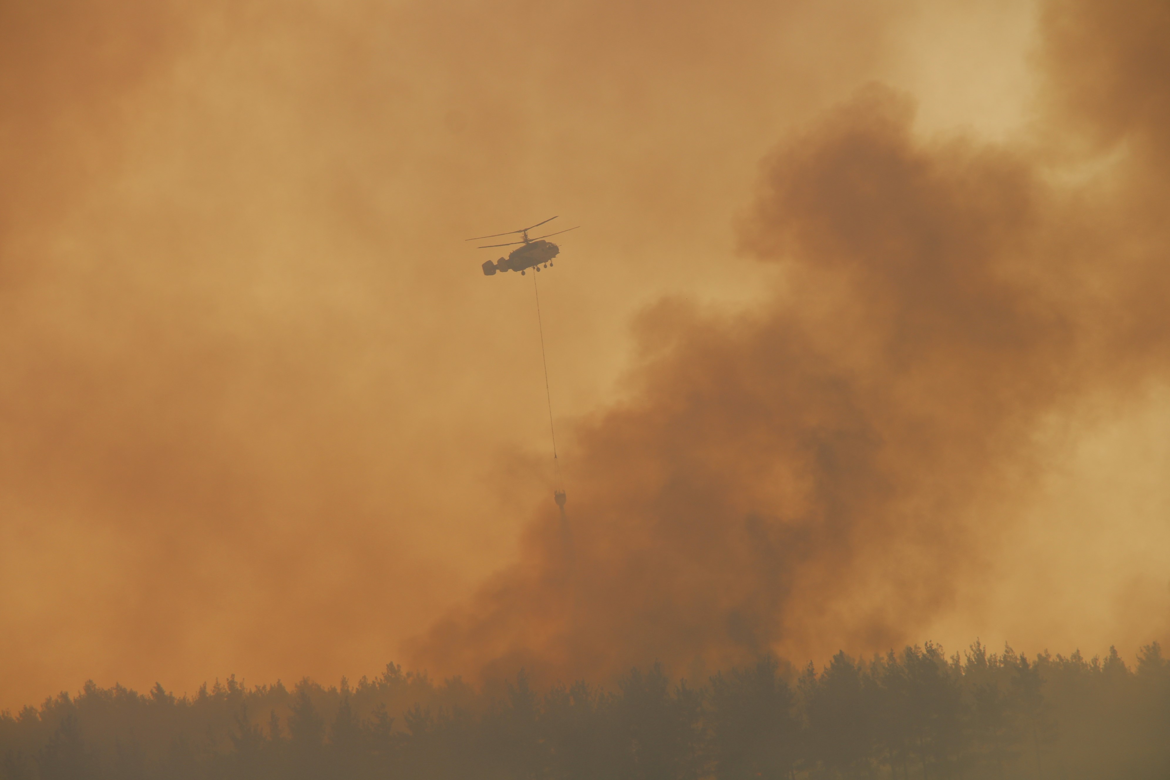 Çanakkale'deki Yangında 126 Vatandaş Tahliye Edildi (3)