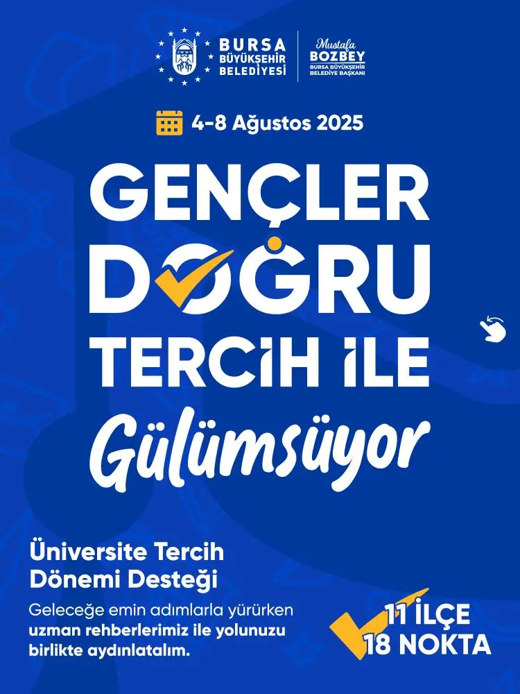 Genç Gazete Bursa Büyükşehir’den 11 İlçede 18 Noktada Ücretsiz Tercih Danışmanlığı! 3