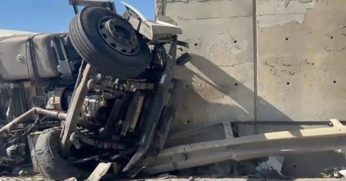 Genç Gazete Bursa’da Kamyon Köprü Ayağına Çarptı Sürücü Hayatını Kaybetti 1