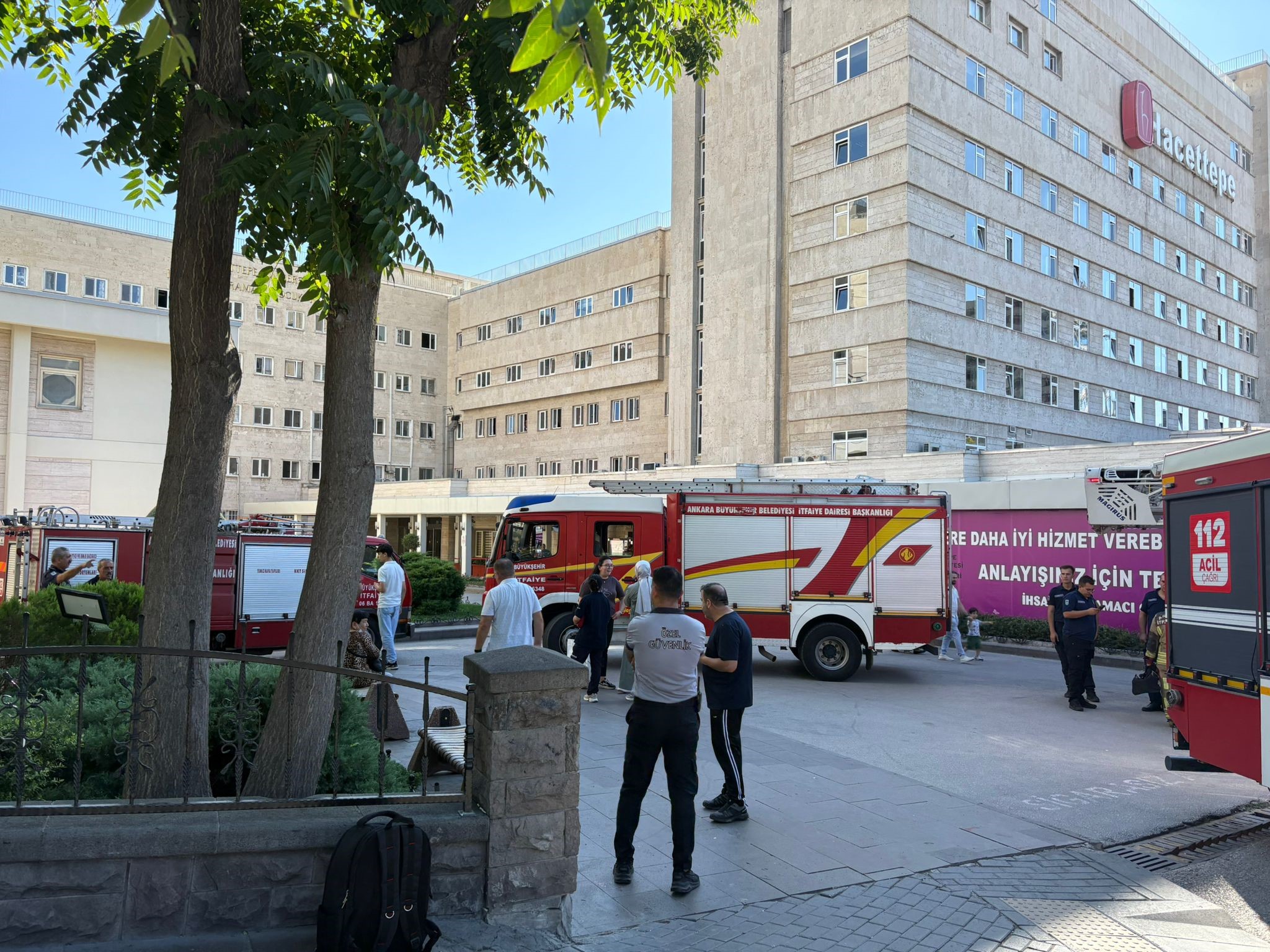 Hacettepe Üniversitesi Hastanesi'nde Yangın Paniği (1)