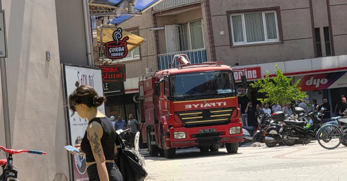 İnegöl’de Dönerci Dükkanında Yangın Paniği!