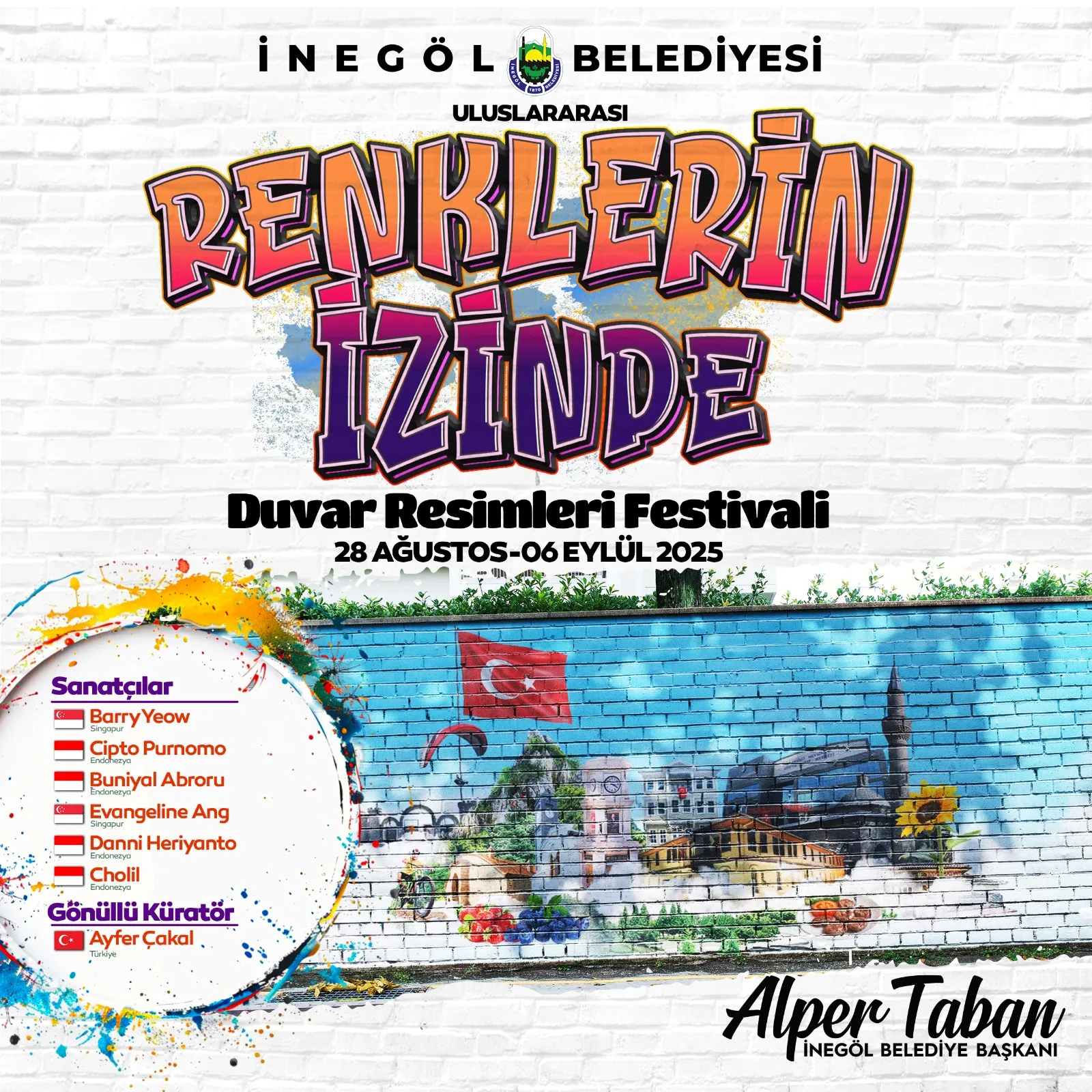 İnegöl’de Uluslararası Duvar Resimleri Festivali Başlıyor