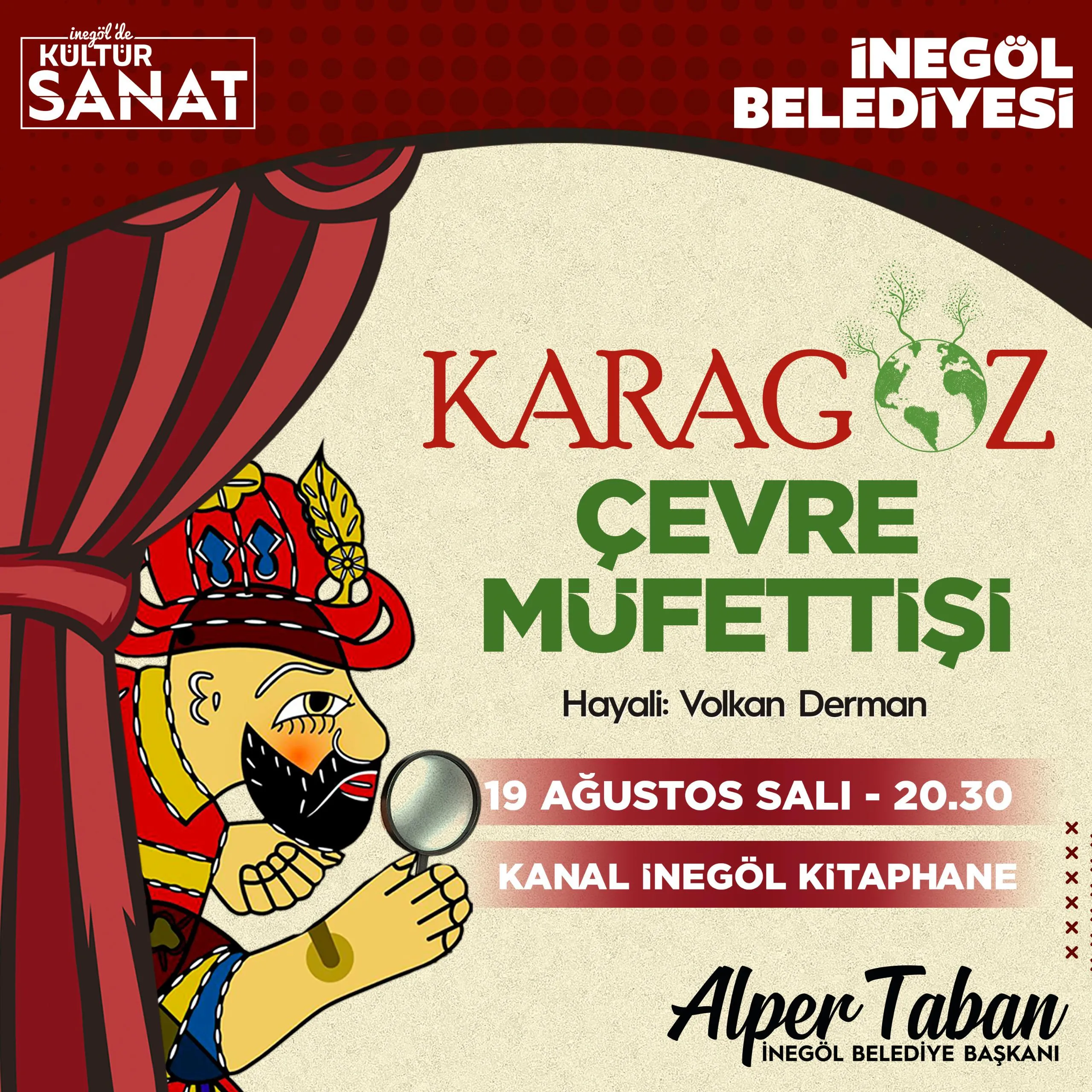 Karagöz Çevre Müfettişi Gölge Oyunu İnegöl’de Çocuklarla Buluşuyor (1)