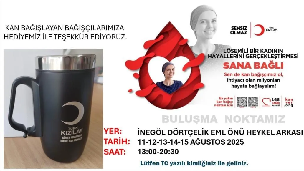 Kızılay’dan İnegöl’de 5 Günlük Kan Bağışı Etkinliği