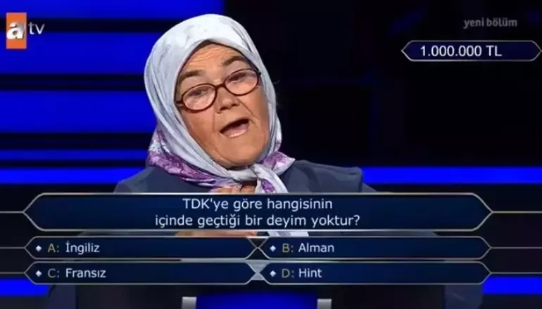 Muğlalı Günay Teyze “Kim Milyoner Olmak İster”De 1 Milyonluk Soruyu Açtırdı! (2)