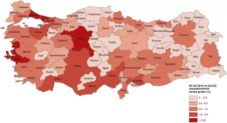 Türkiye’nin En Zengin Ve En Yoksul İl Ve İlçeleri Açıklandı (1)
