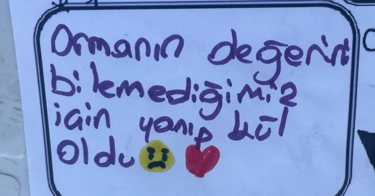 Yangının Küle Çevirdiği Karahıdır’da Çocuklar Yeniden Yeşil Ormanlar İstiyor (4)