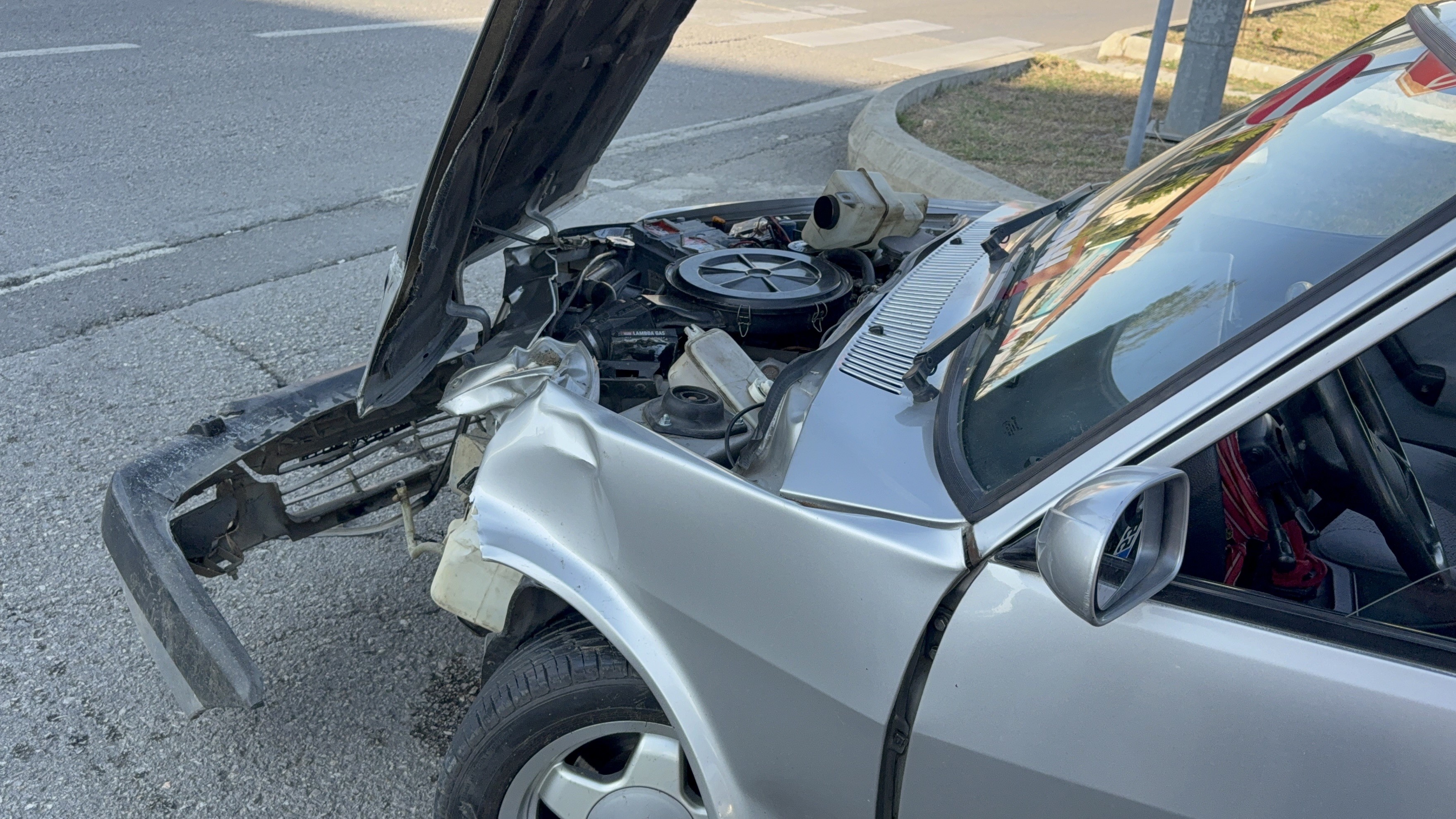 15 Yaşındaki Sürücü Kazada Yaralandı (3)