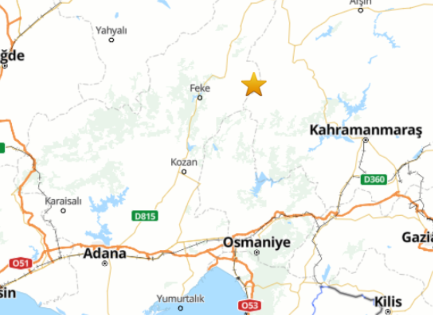 Adana’da Deprem Meydana Geldi (1)
