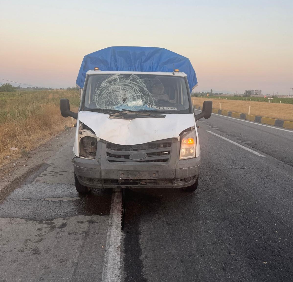 Manisa’da Kamyonetin Çarptığı Bisikletli Öldü (1)