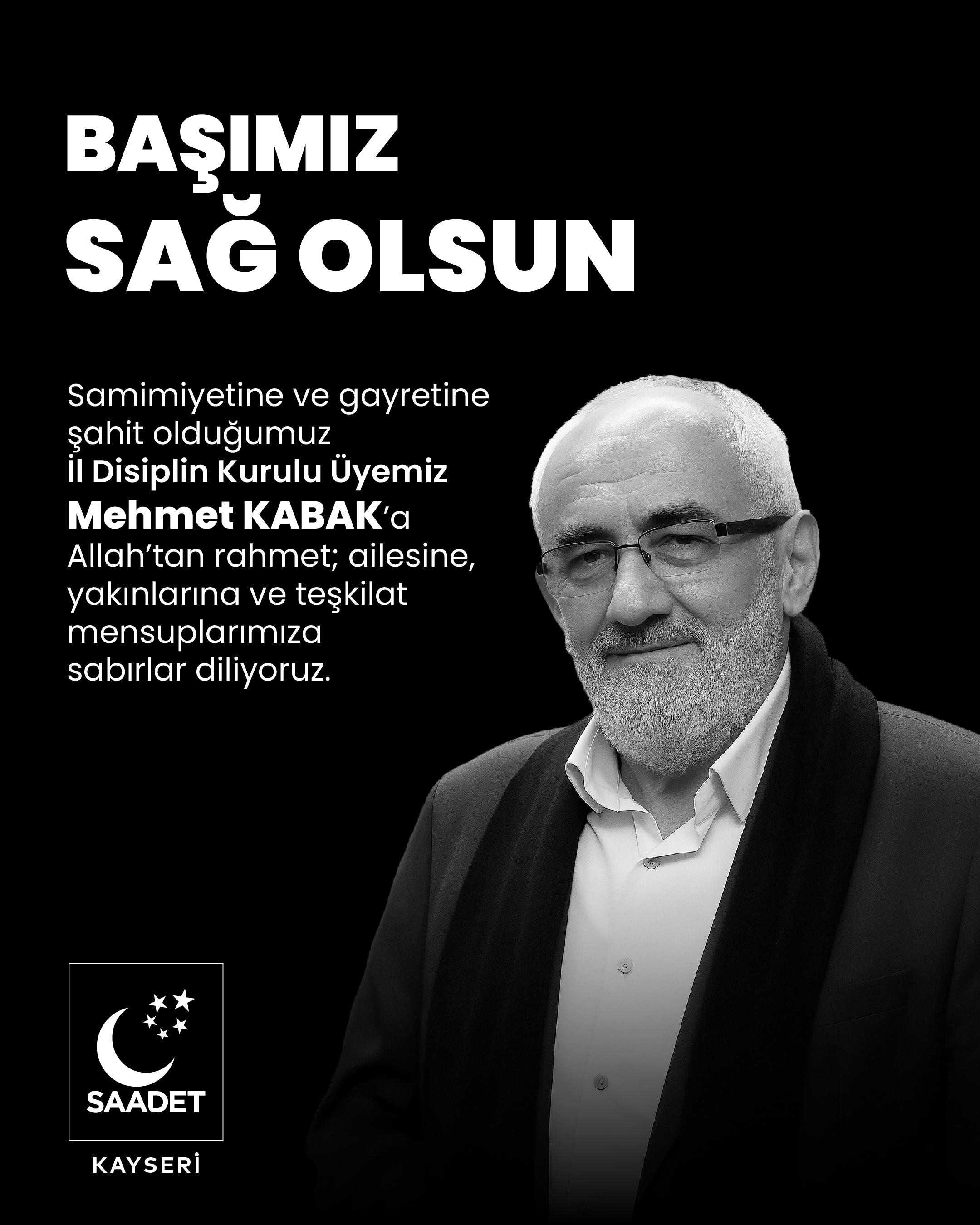 Mehmet Kabak Hayatını Kaybetti (1)