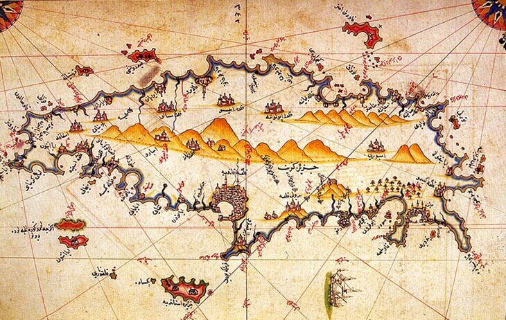 Piri Reis'in Çizdiği Girit Adası