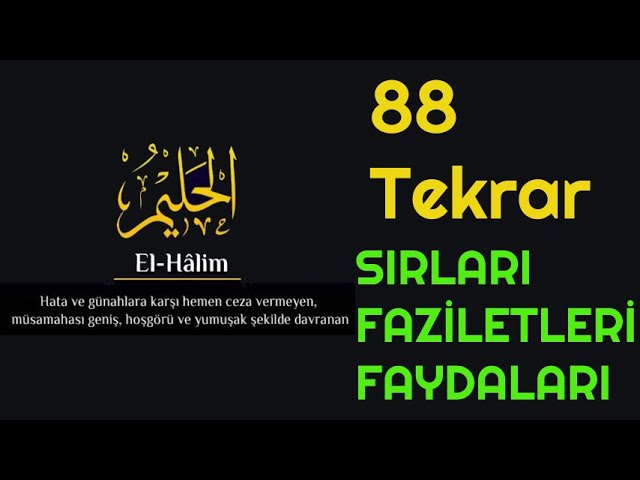 Ya Halim, El Halim Ne Demek Esmaül Hüsna Gencgazete (10)