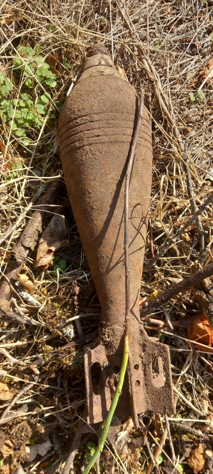 1. Dünya Savaşı'ndan Kalma Patlamamış Havan Mermisi Bulundu (2)