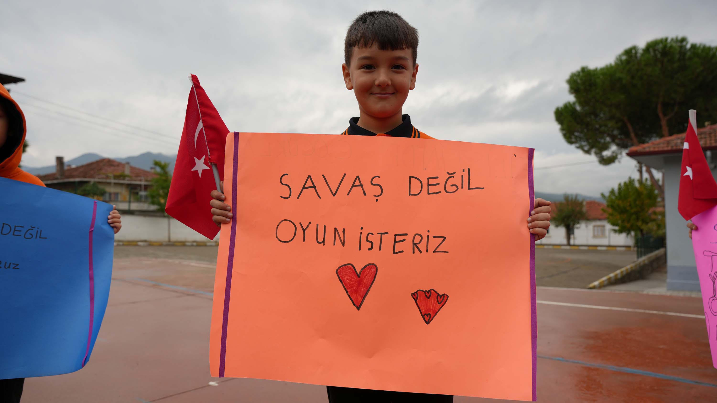 Balıkesir'de Öğrencilerden 'Gazze' Mesajı (2)