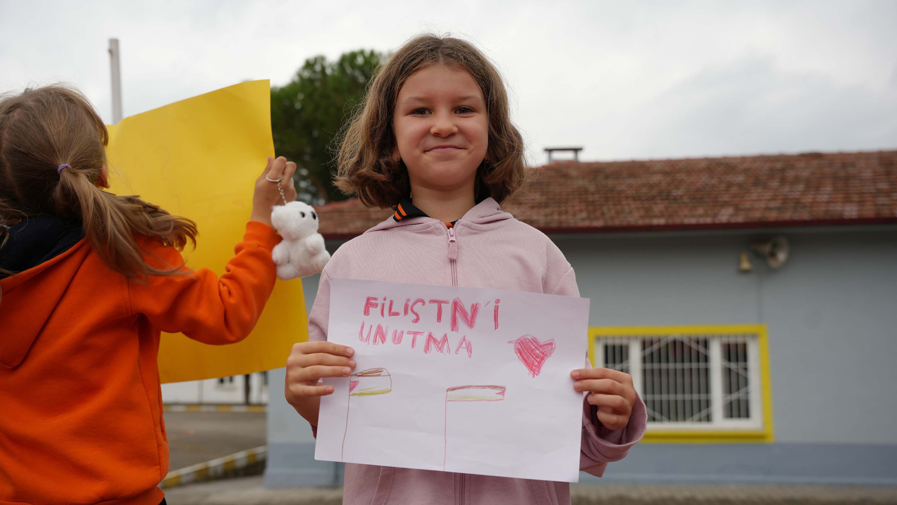 Balıkesir'de Öğrencilerden 'Gazze' Mesajı (3)