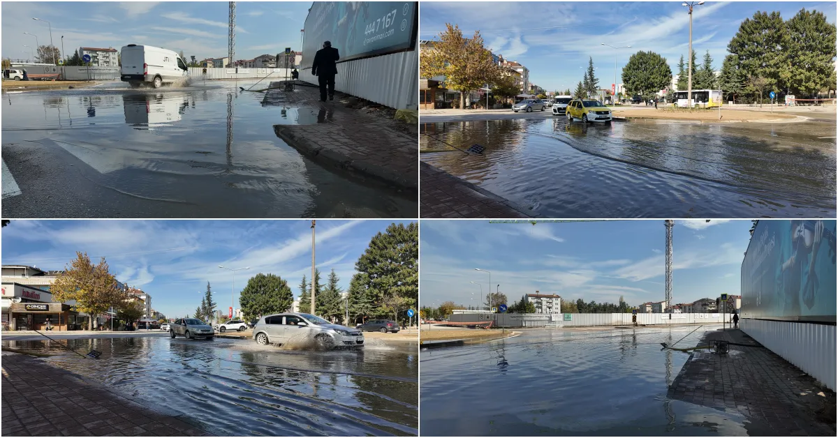 Bursa Su Kıtlığı Çekiyor... İnegöl'de Yerden Su Fışkırıyor.. (1)
