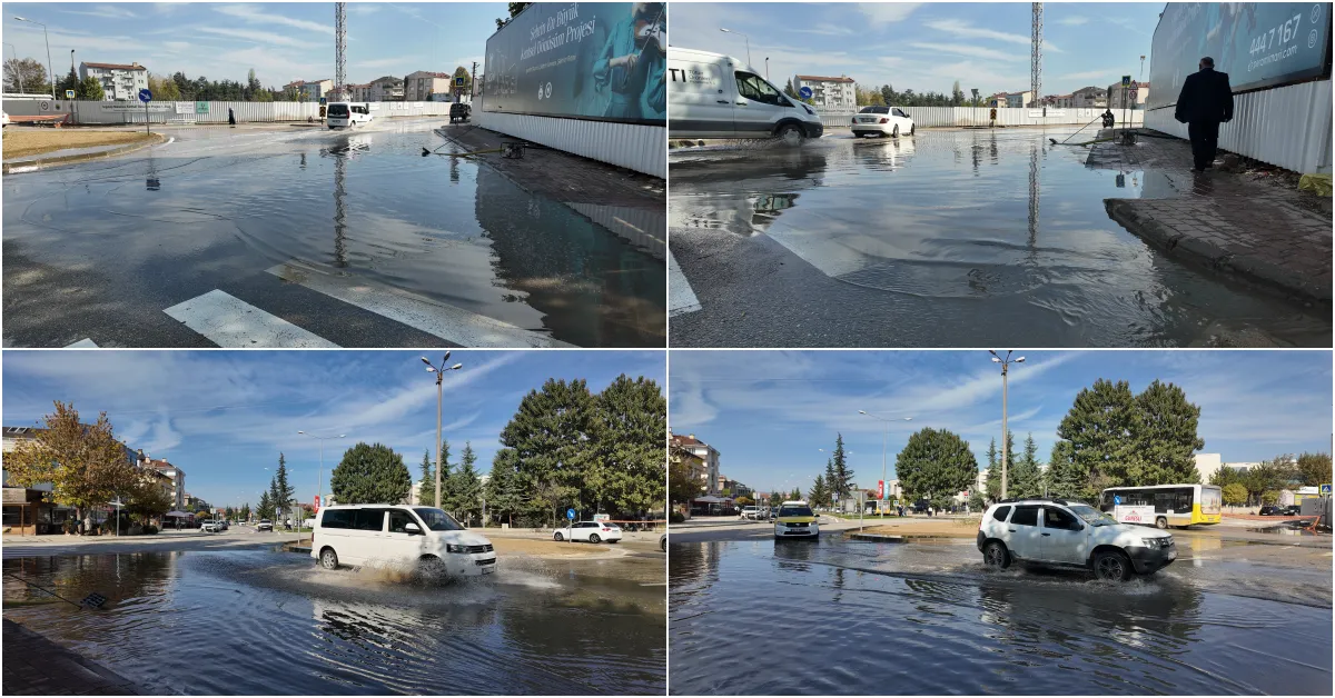 Bursa Su Kıtlığı Çekiyor... İnegöl'de Yerden Su Fışkırıyor.. (2)