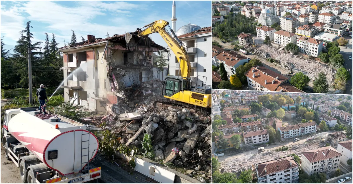 İnegöl Kentsel Dönüşümde 2. Ve 3. Etap Yıkımları Başladı (3)