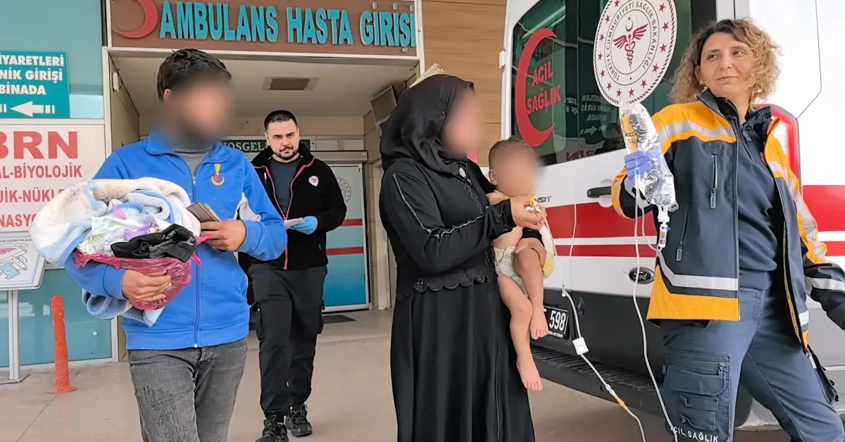 İnegöl’de Bahçede Yakılan Ateşe Düştü! 1,5 Yaşındaki Çocuk Yandı (1)