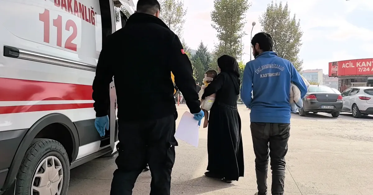 İnegöl’de Bahçede Yakılan Ateşe Düştü! 1,5 Yaşındaki Çocuk Yandı (2)