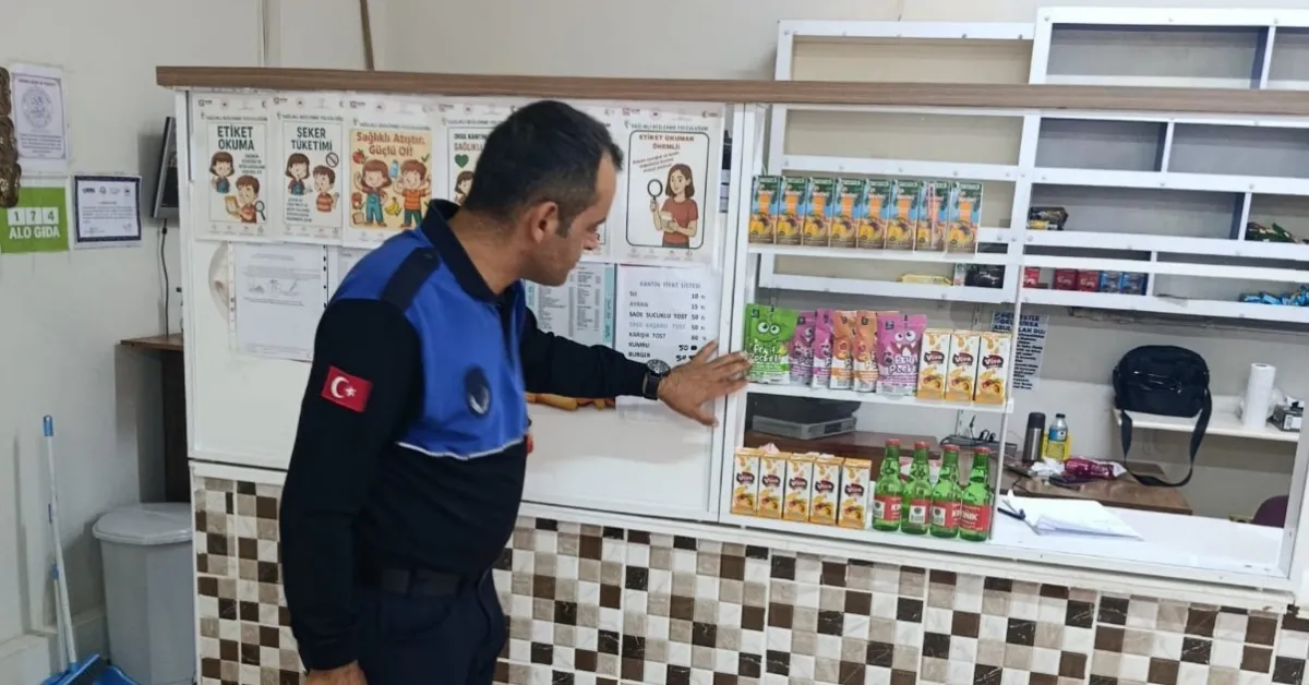 İnegöl’de Zabıta Ekiplerinden Okul Kantinlerine Sıkı Denetim (2)