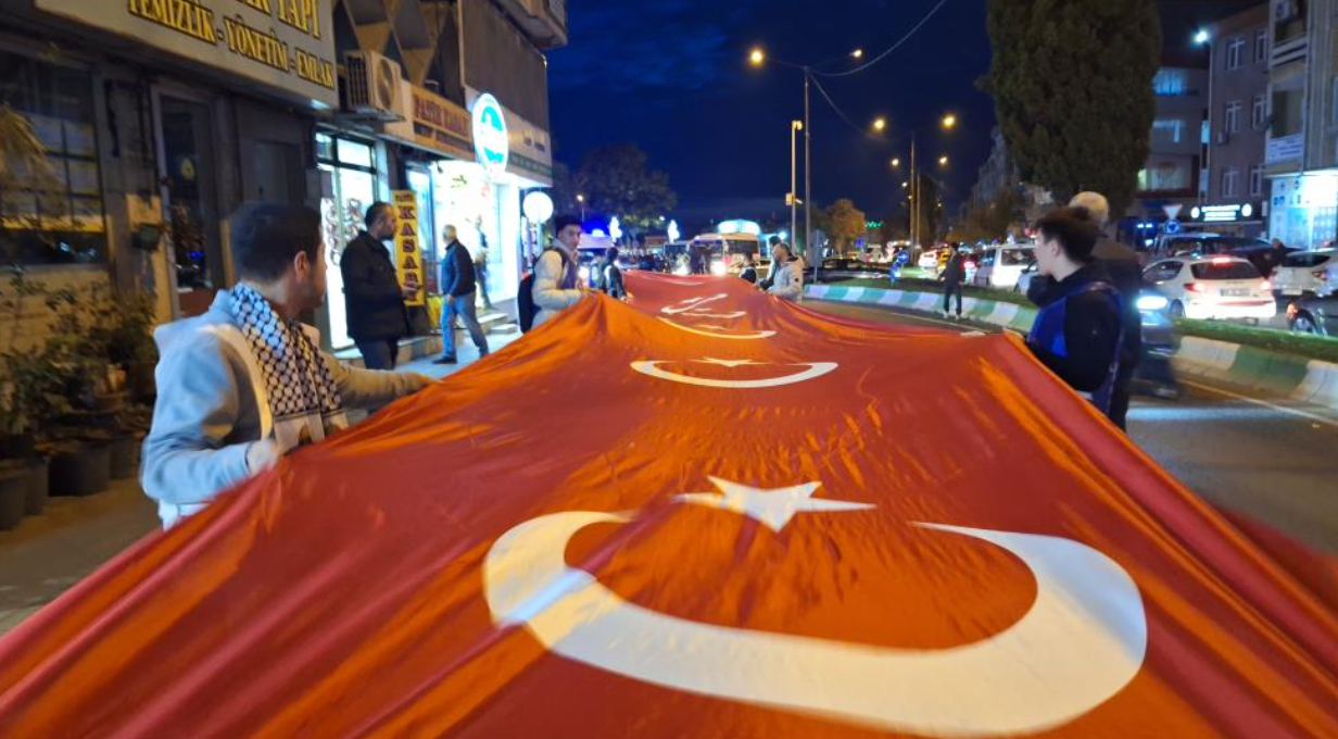 Kırklareli'nden Gazze'ye Destek Yürüyüşü (2)