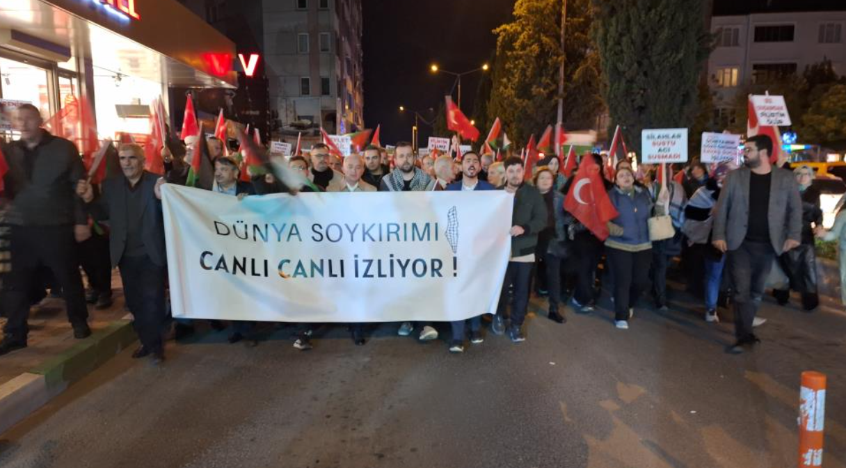 Kırklareli'nden Gazze'ye Destek Yürüyüşü (3)