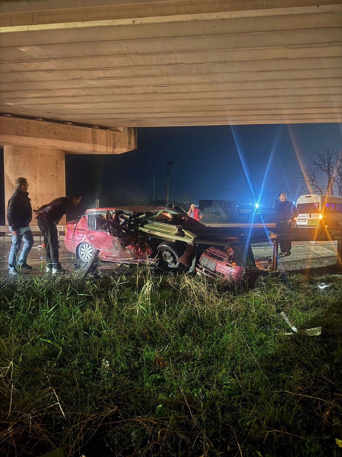 Tekirdağ'da Korkunç Kazada Iki Genç Hayatını Kaybetti (1)
