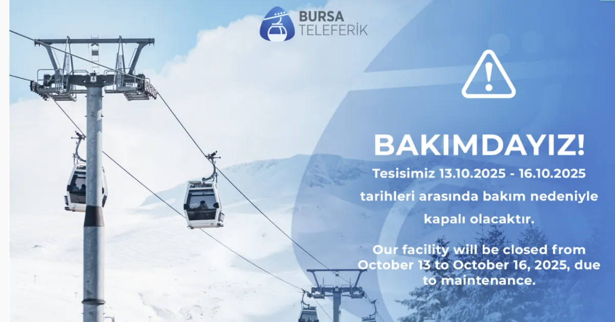 Uludağ'a Çıkacaklar Dikkat! 4 Gün Hizmet Dışı Olacak...