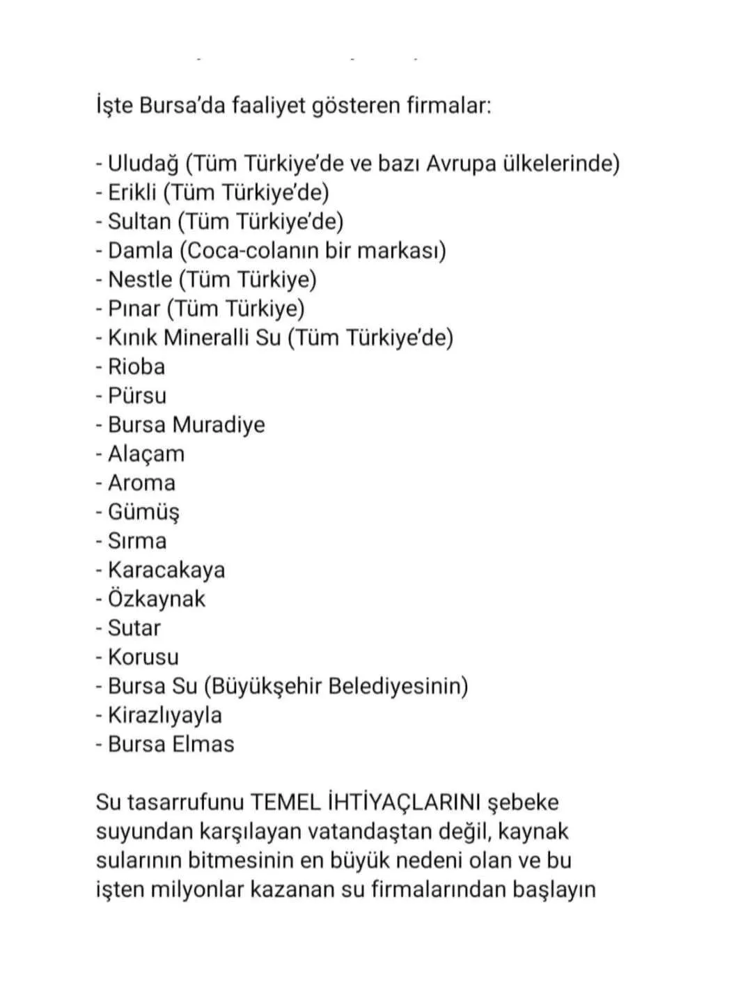 Uludağ’ın Su Kaynakları Hakkında Sosyal Medyada Şoke Eden İddia