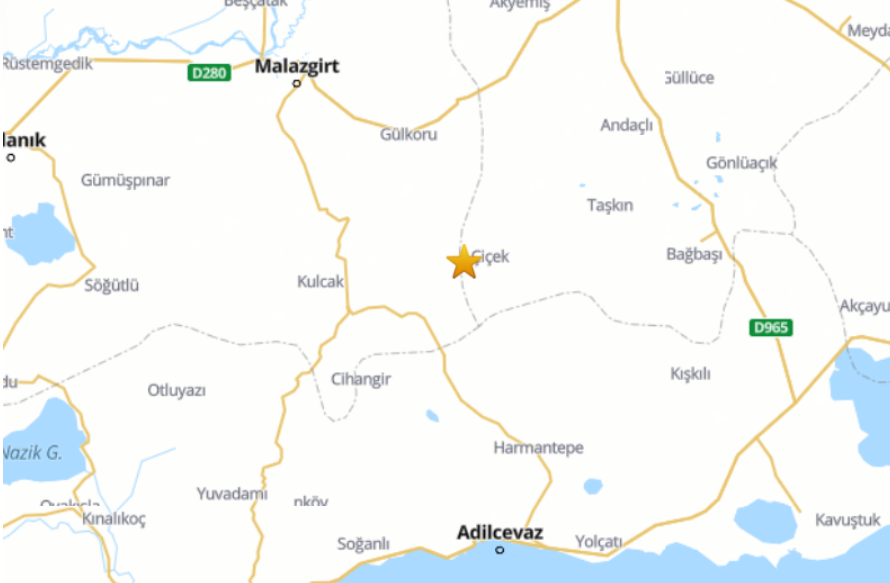 Ağrı'da Deprem Meydana Geldi (1)