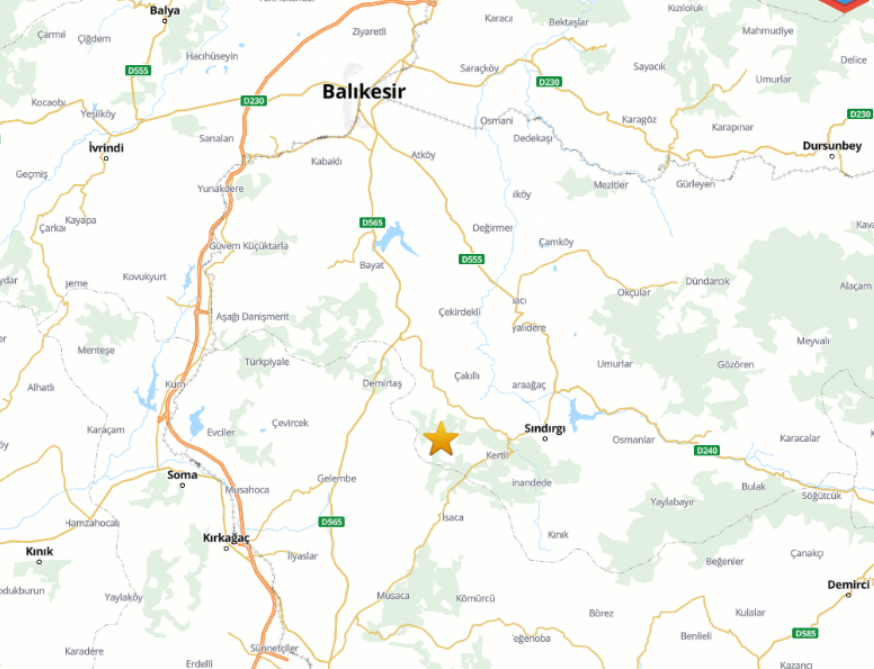 Balıkesir Sındırgı’da Deprem Meydana Geldi (1)