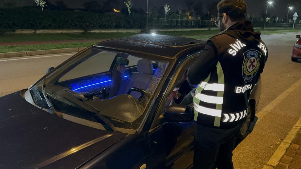 Bursa'da Sivil Trafik Ekiplerinden Gece Denetiminde (1)