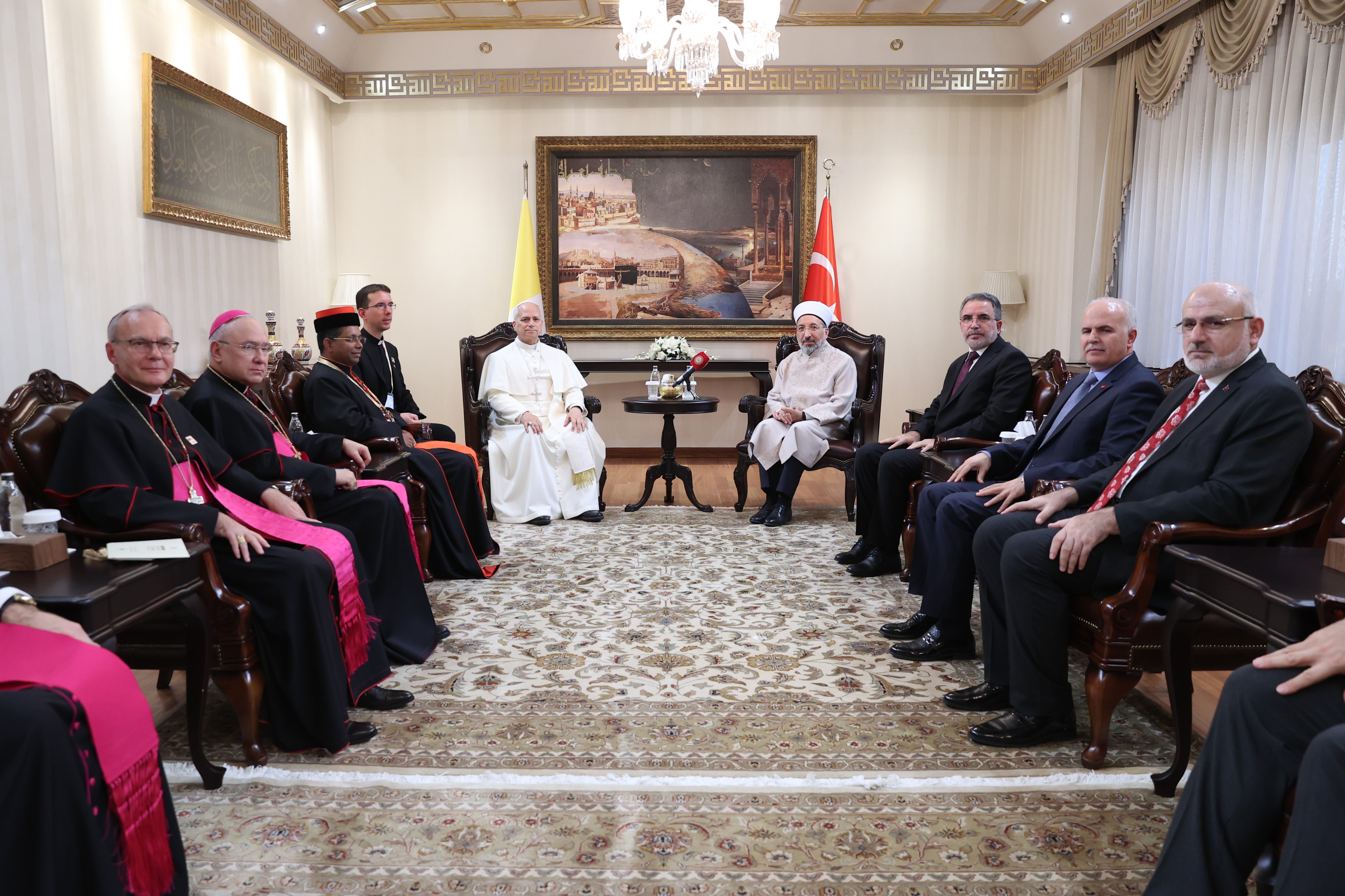 Diyanet İşleri Başkanı Arpaguş, Papa 14. Leo Ile Görüştü (2)