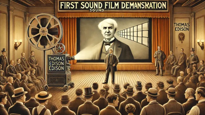 Edison İlk Sesli Film Gösterisini Yaptı