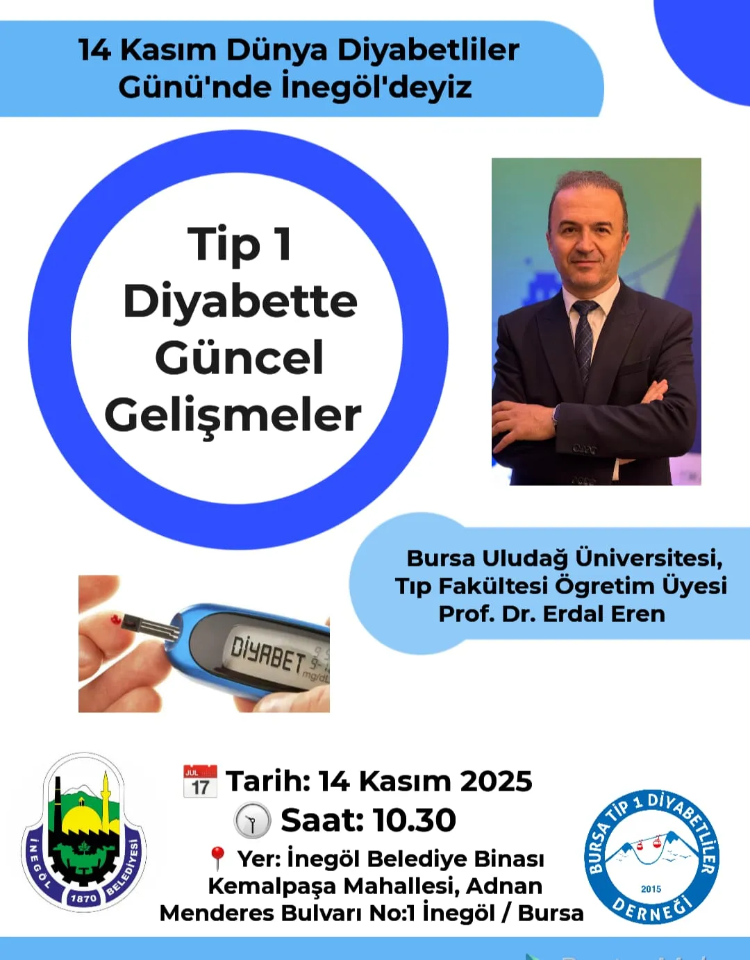 İnegöl Belediyesi’nden Dünya Diyabet Günü’ne Özel Seminer