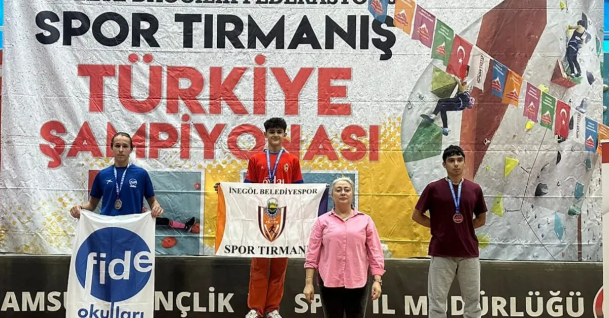 İnegöl Belediyesporlu Sporculardan, Spor Tırmanışta Türkiye Dereceleri (3)