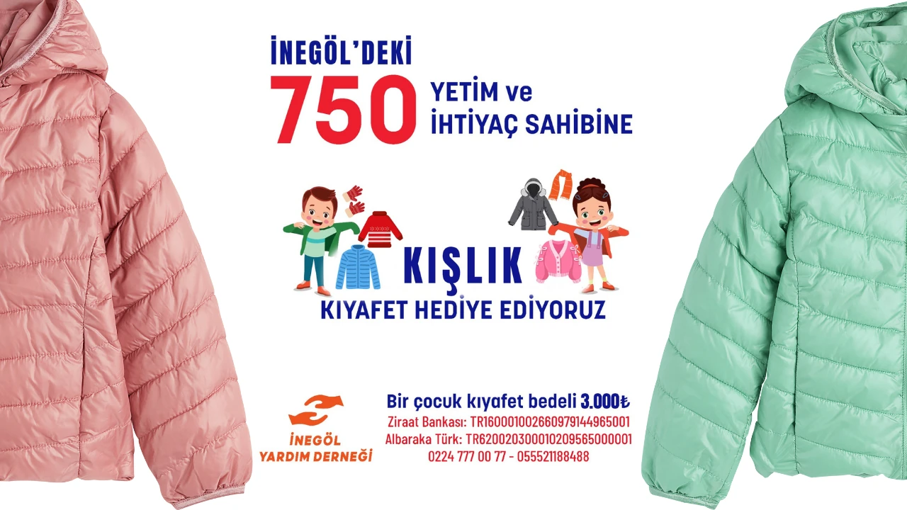 Inegol Yardim Derneginden Kislik Kiyafet Kampanyasi