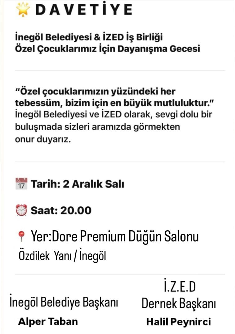 İnegöl’de 3 Aralık Engelliler Günü İçin Özel Etkinlikler (3)