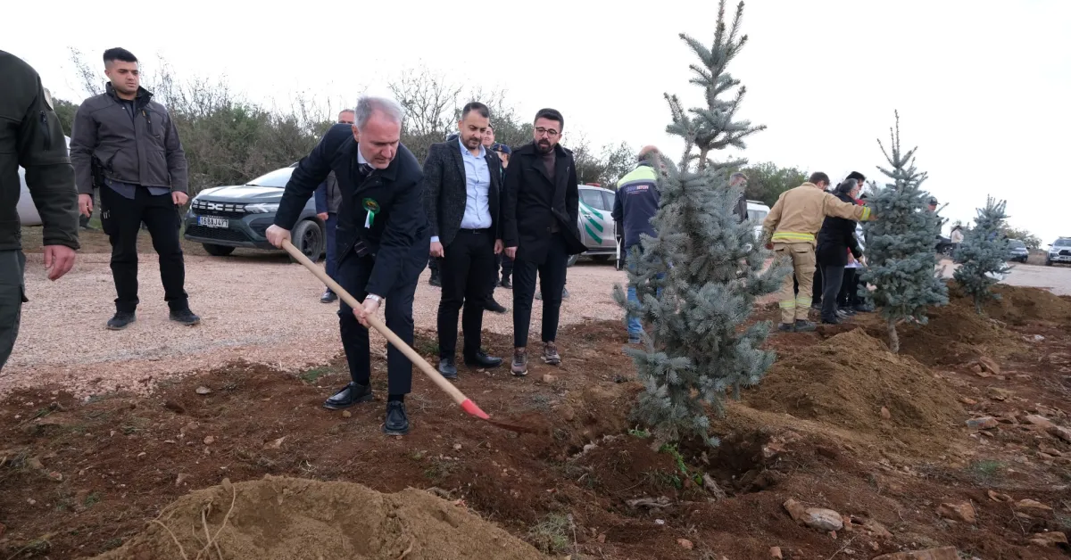 İnegöl’de Binlerce Fidan Toprakla Buluştu (1)