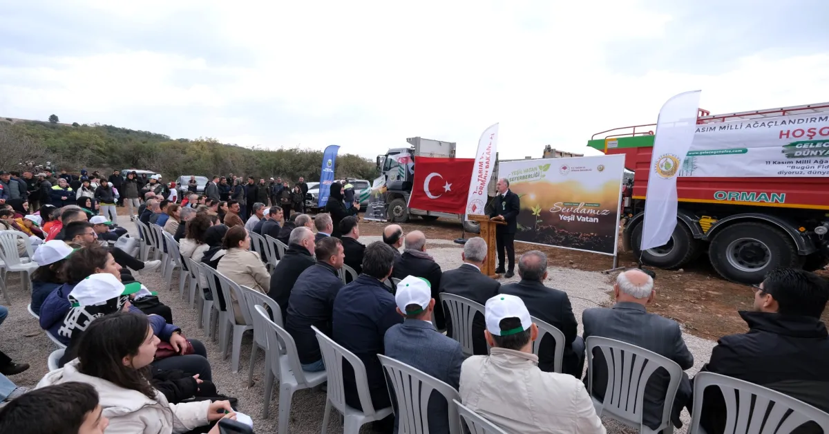 İnegöl’de Binlerce Fidan Toprakla Buluştu (10)