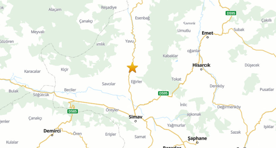 Kütahya’da Deprem Meydana Geldi (1)