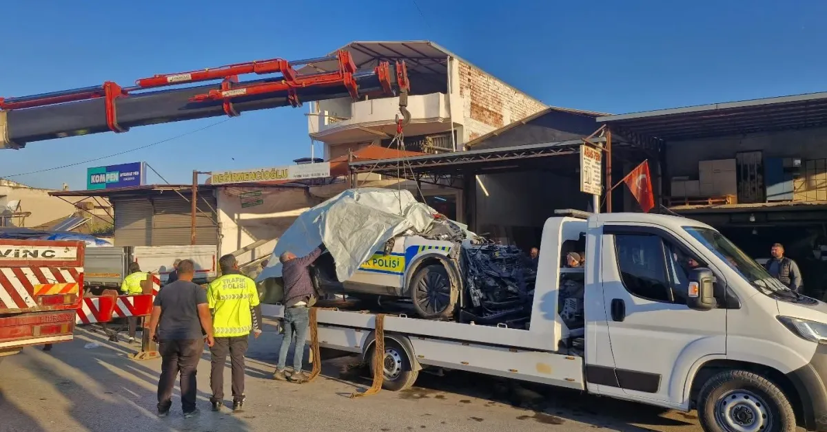 Manisa'da Trafik Kazası 1 Polis Şehit Oldu (2)