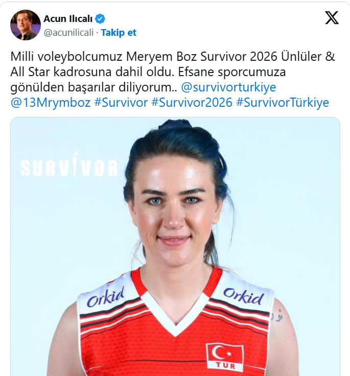 Meryem Boz Survivor 2026’Da! Acun Ilıcalı Resmen Açıkladı-1