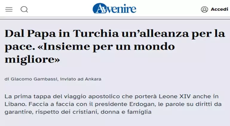 Papa 14. Leo’nun Türkiye Ziyareti İtalyan Basınında Geniş Yankı Uyandırdı (3)