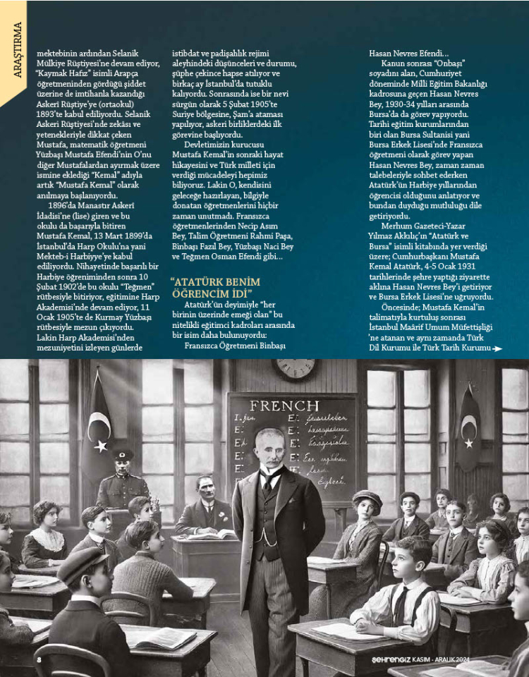 Atatürk'ün Fransızca Öğretmeni Envres Bey Gençgazete (3)